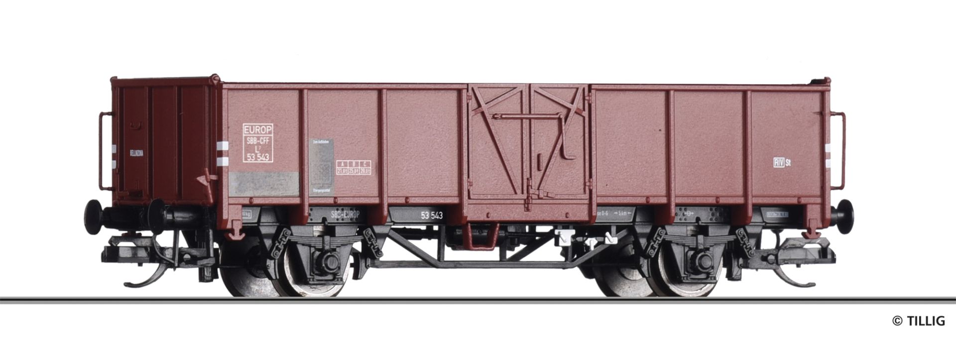 Tillig 14092 - Offener Güterwagen L7, SBB, Ep.III