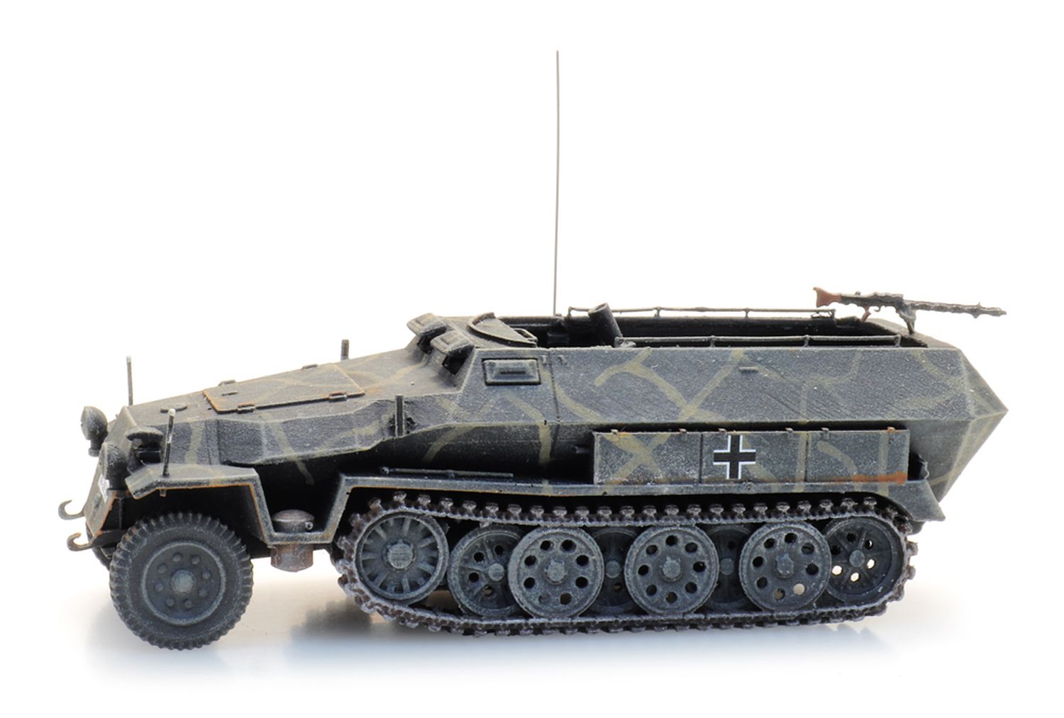 Artitec 6870476 - Wehrmacht Sd.Kfz. 251/2 Ausführung C, Granatwerfer grau