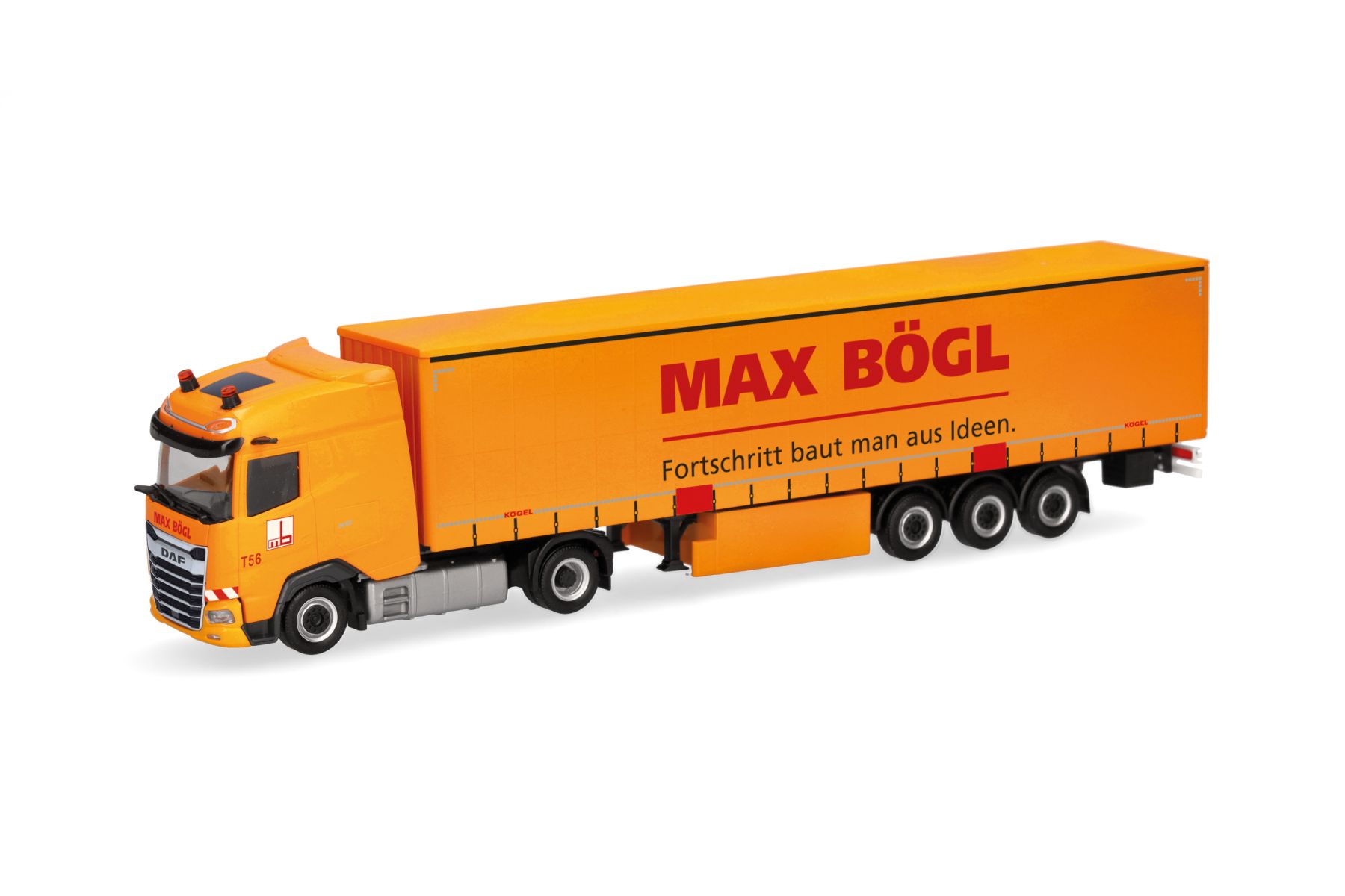 Herpa 320016 - DAF XG Gardinenplanen-Sattelzug "Max Bögl" Herpa 320016 - DAF XG Gardinenplanen-Sattelzug "Max Bögl"