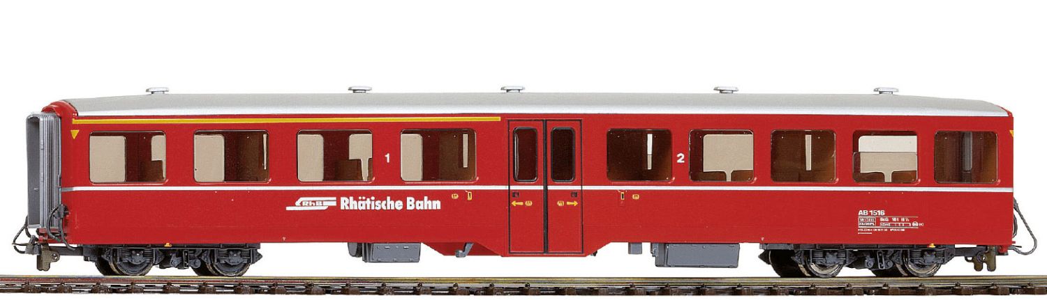 Bemo 3285137 - Personenwagen AB 1517, RhB, Ep.III-VI