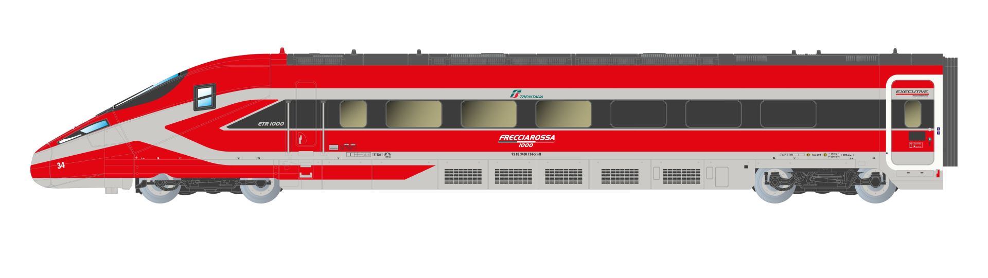 Arnold HN2619D - Triebzug Frecciarossa 1000, 4-teilig, FS Trenitalia, FS, Ep.VI, DC-Digital