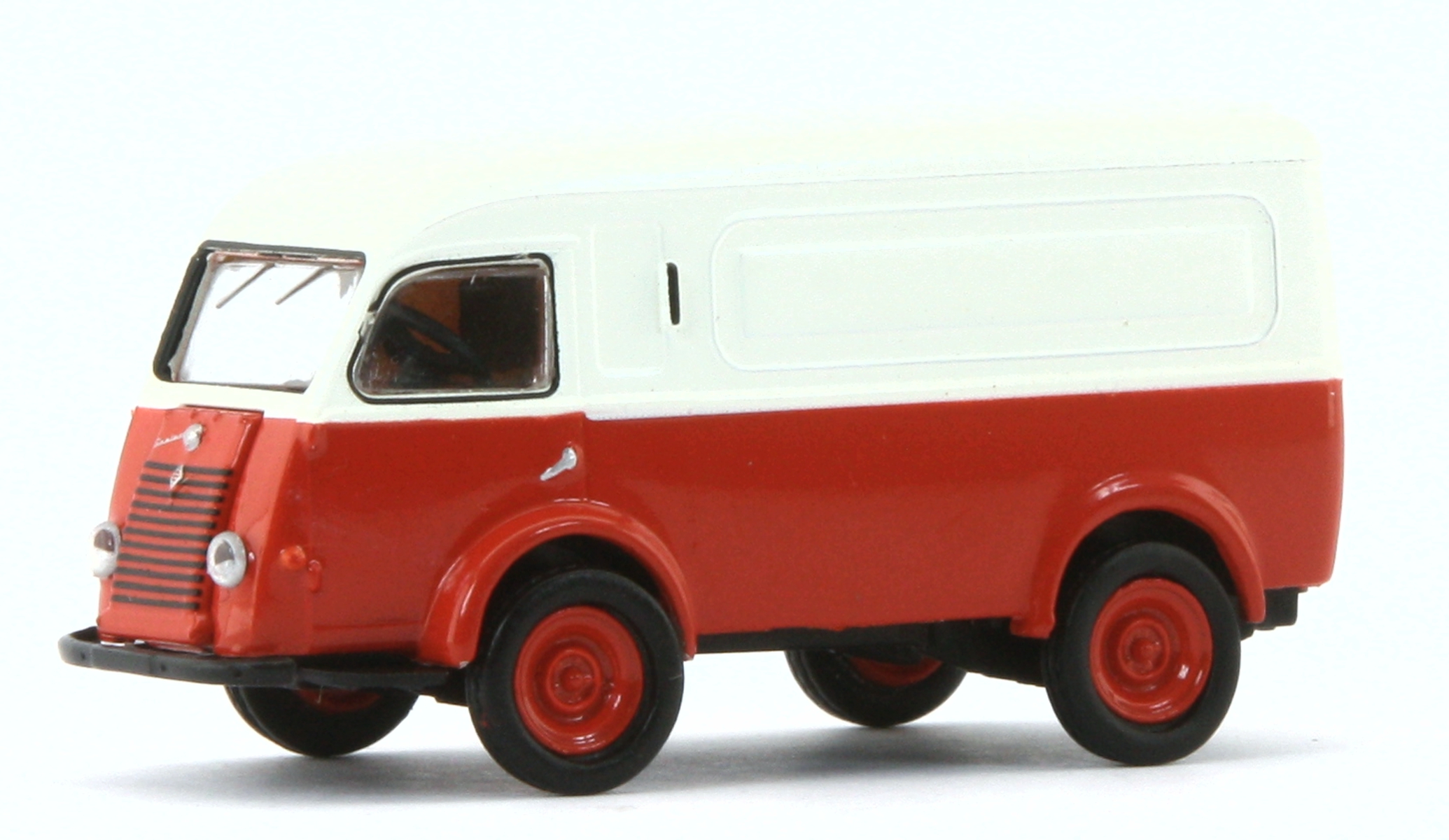 Brekina 14663 - Renault 1000 KG weiss, rot, 1950