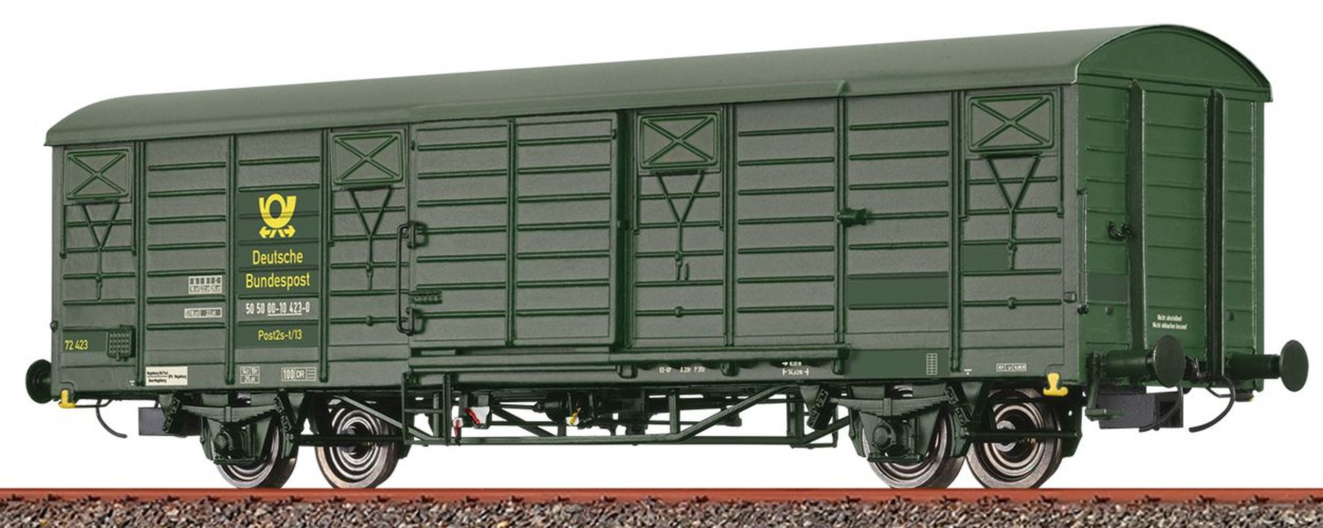 Brawa 49922 - Gedeckter Güterwagen Post2s-t/13, DR, Ep.IV 'Deutsche Post'
