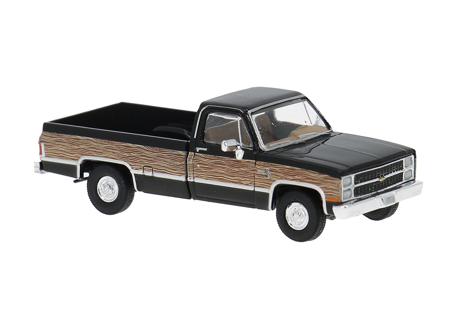 Brekina 19658 - Chevrolet C 20 schwarz 'Woody'