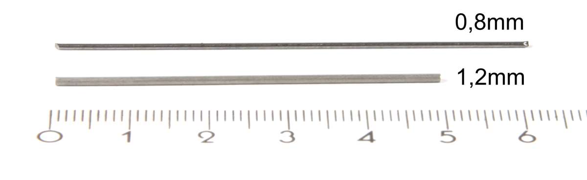 mtb 1508 - Stelldraht D=0,8mm, Länge 62mm für Unterflur-Weichenantriebe