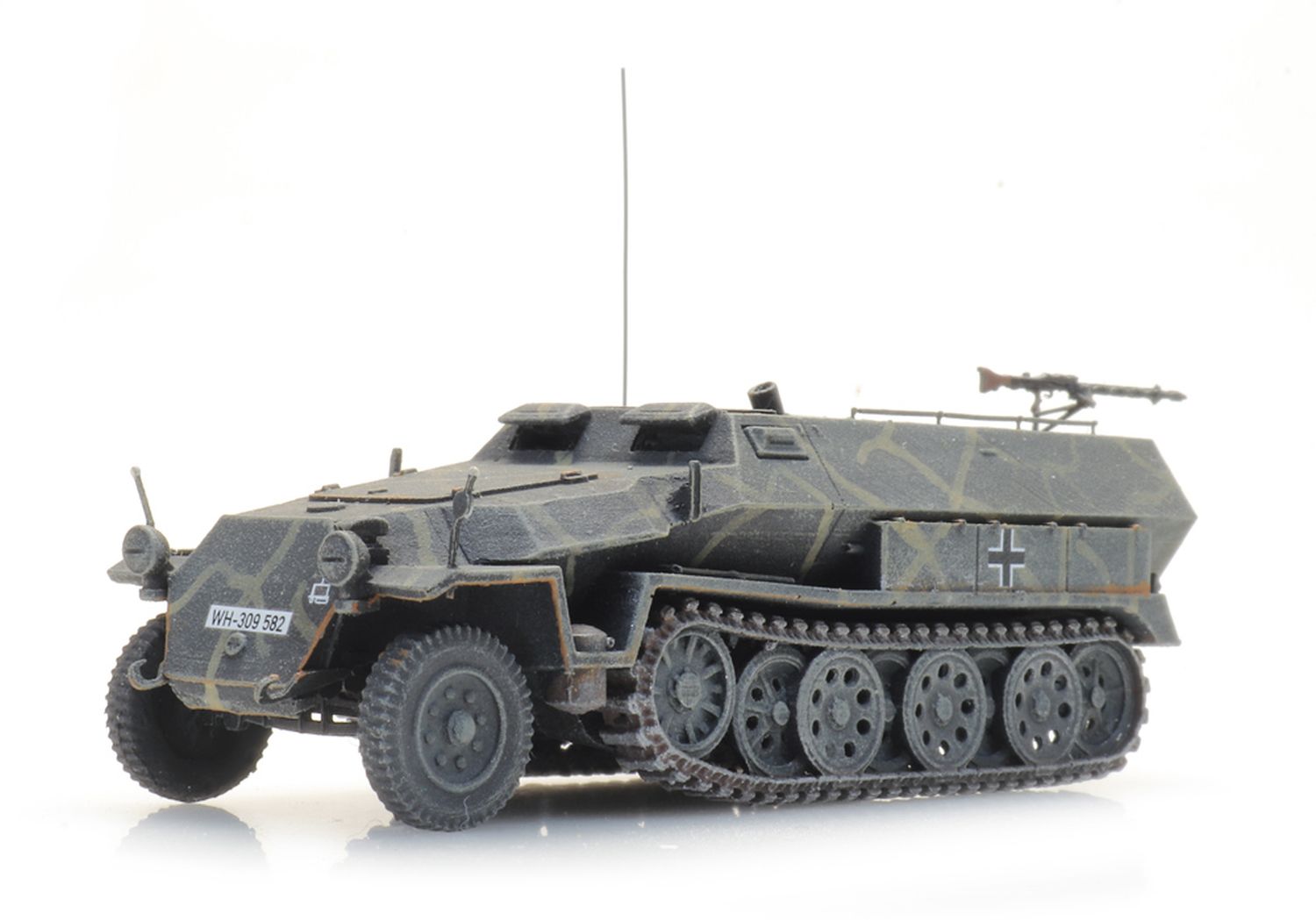 Artitec 6870476 - Wehrmacht Sd.Kfz. 251/2 Ausführung C, Granatwerfer grau