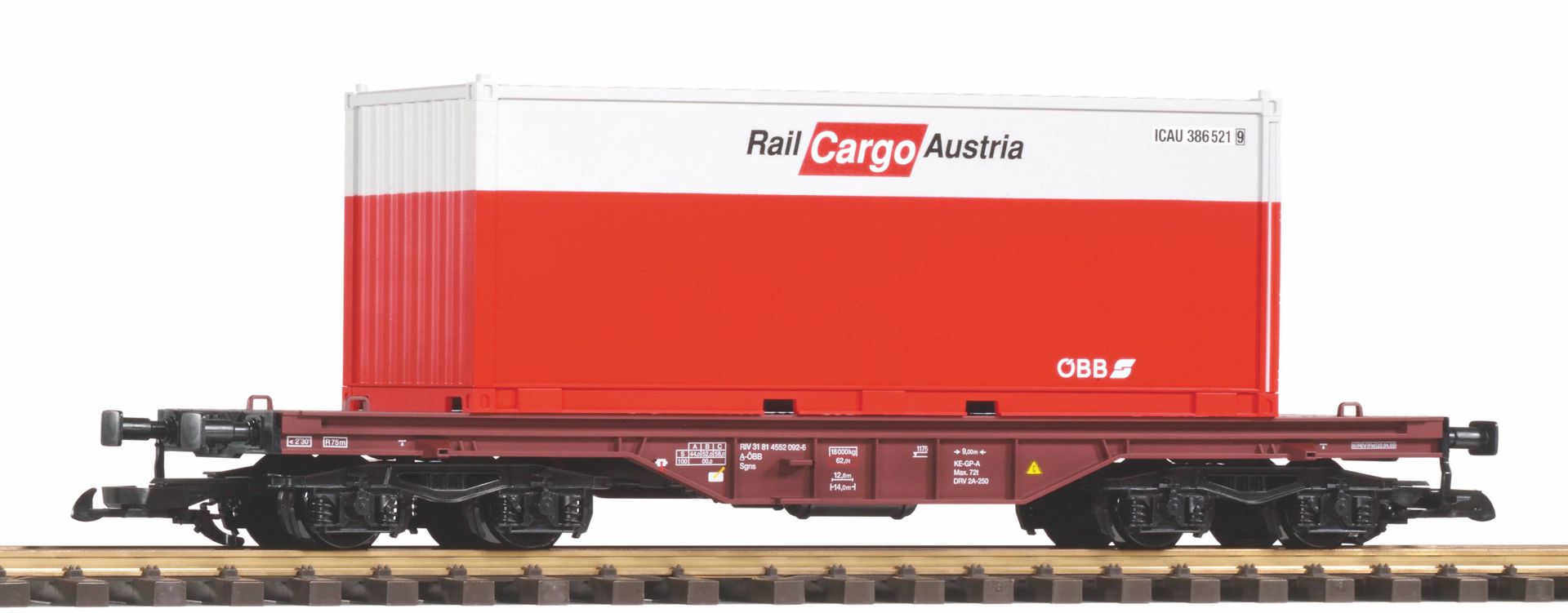 Piko 37011 - Flachwagen mit 20' Container, ÖBB, Ep.V 'Rail Cargo Austria'