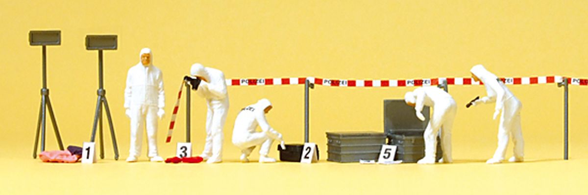 Preiser 10576 - Kriminalbeamte, Spurensicherung Preiser 10576 - Kriminalbeamte, Spurensicherung