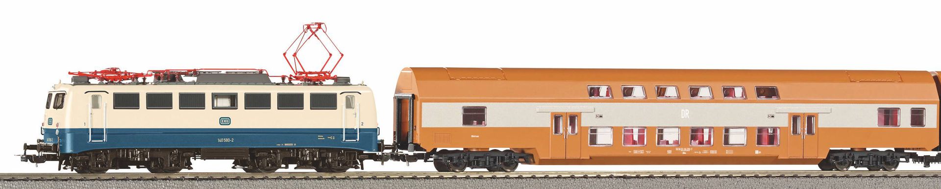 Piko 58147 - Zugset 'TOFT 2024' mit BR 140 und Personenzug, DB, DR, Ep.IV, DC-Sound