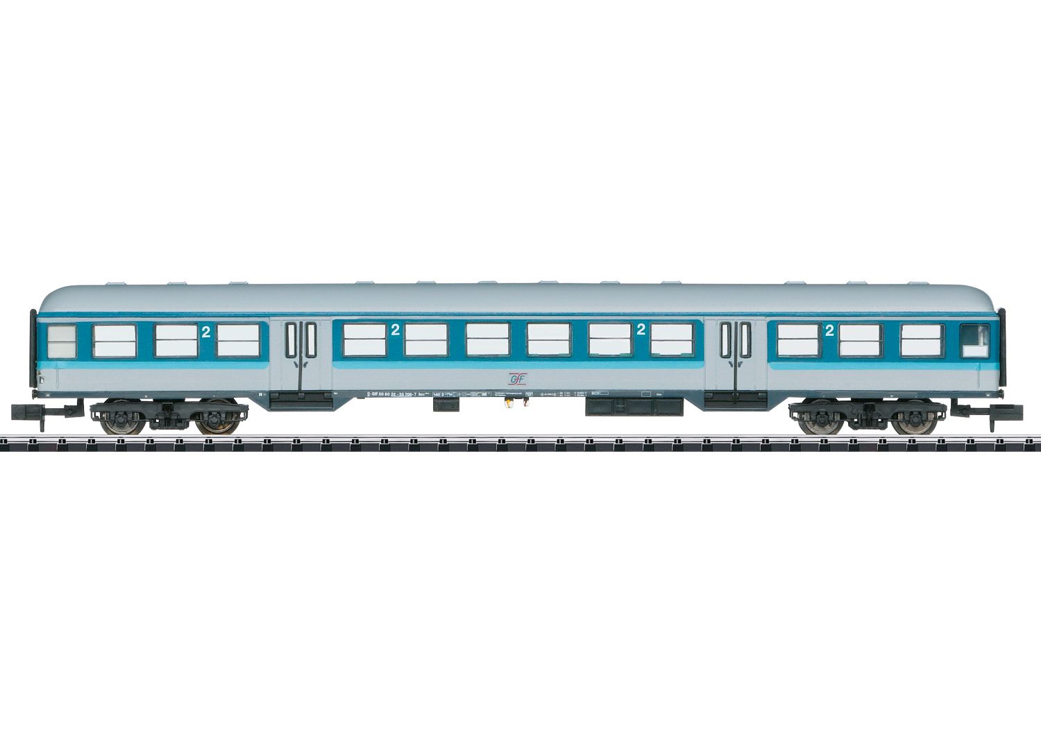 Trix 18435 - Personenwagen Bnrz 450.3, 2. Klasse, GfF, Ep.VI