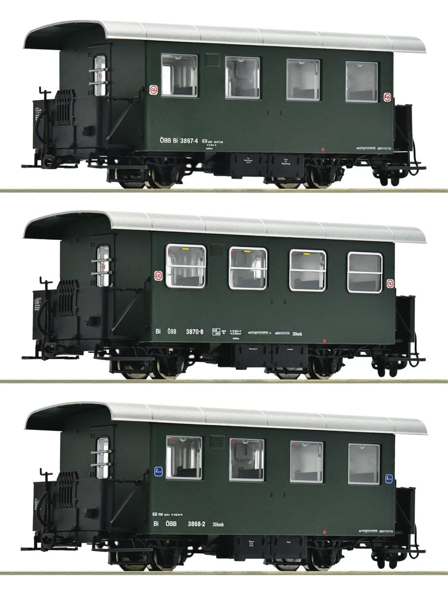 Roco 6240001 - 3er Set Personenwagen Bi, ÖBB, Ep.IV-V