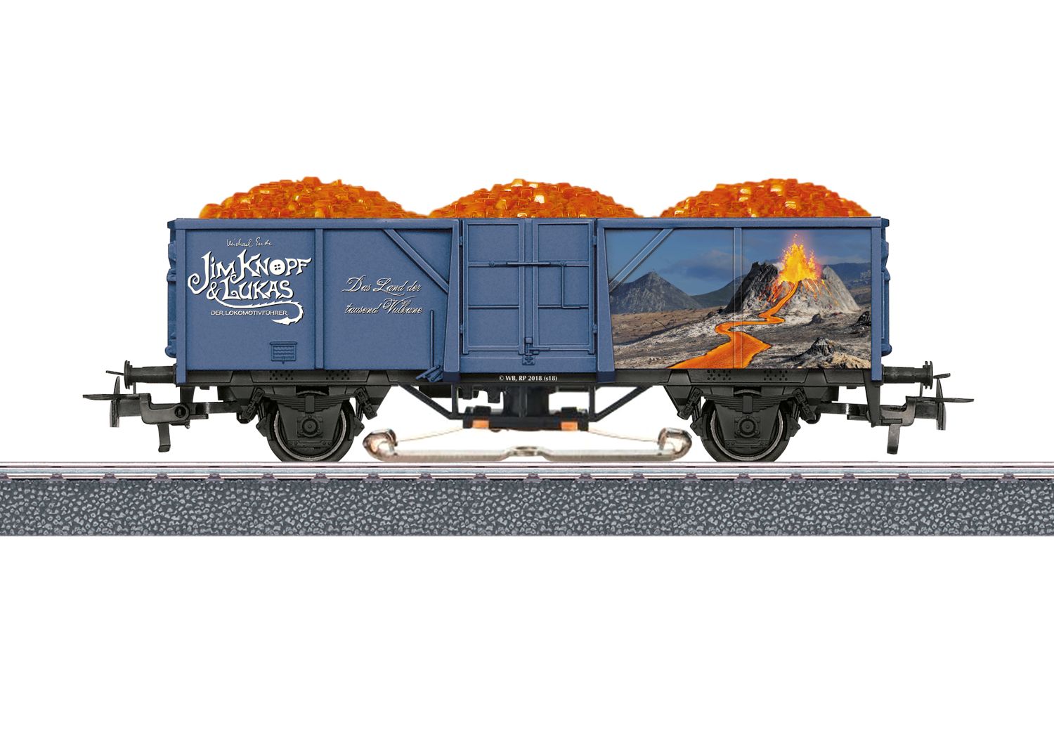 Märklin 44818 - Offener Güterwagen Jim Knopf 'Lavawagen'