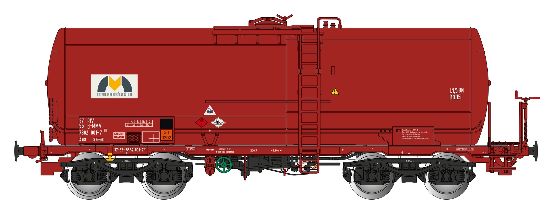 Albert Modell 788034 - Kesselwagen Zas, H-MMV, Ep.VI 'MMV'