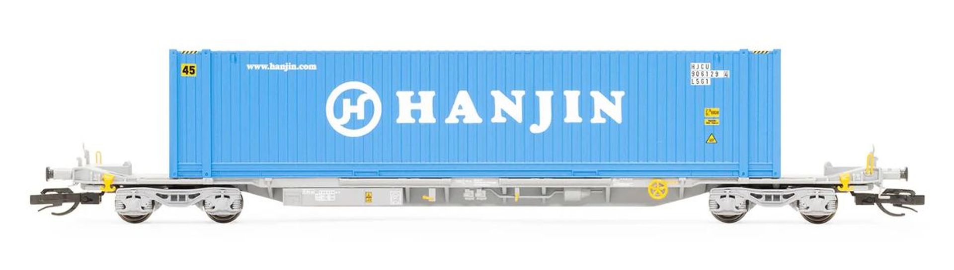Hornby TT6027 - Containertragwagen Sffgmss IFA Wagon, TOUAX, Ep.VI 'HANJIN'