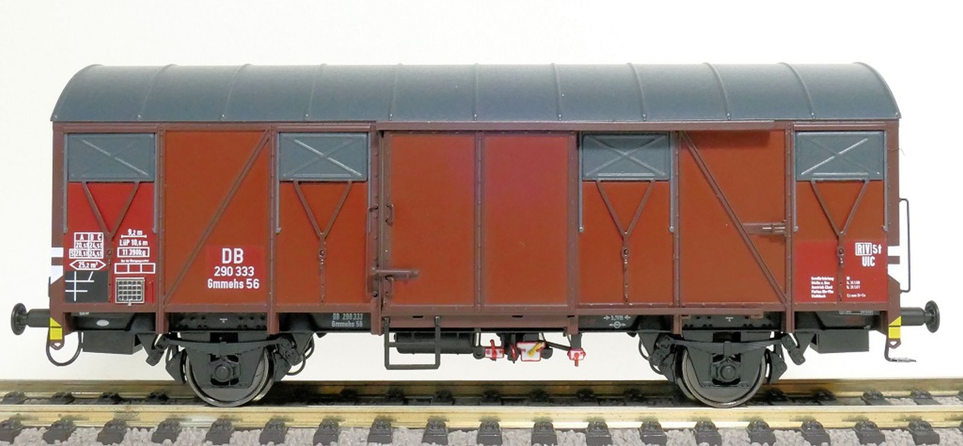 Exact-Train EX20976 - Gedeckter Güterwagen Grs-V, DB, Ep.III