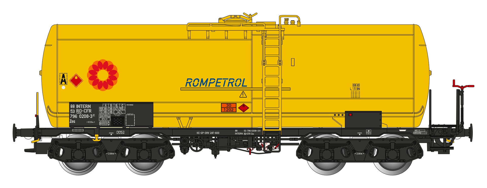 Albert Modell 796003 - Kesselwagen Zes, RO-CFR, Ep.VI 'ROMPETROL'