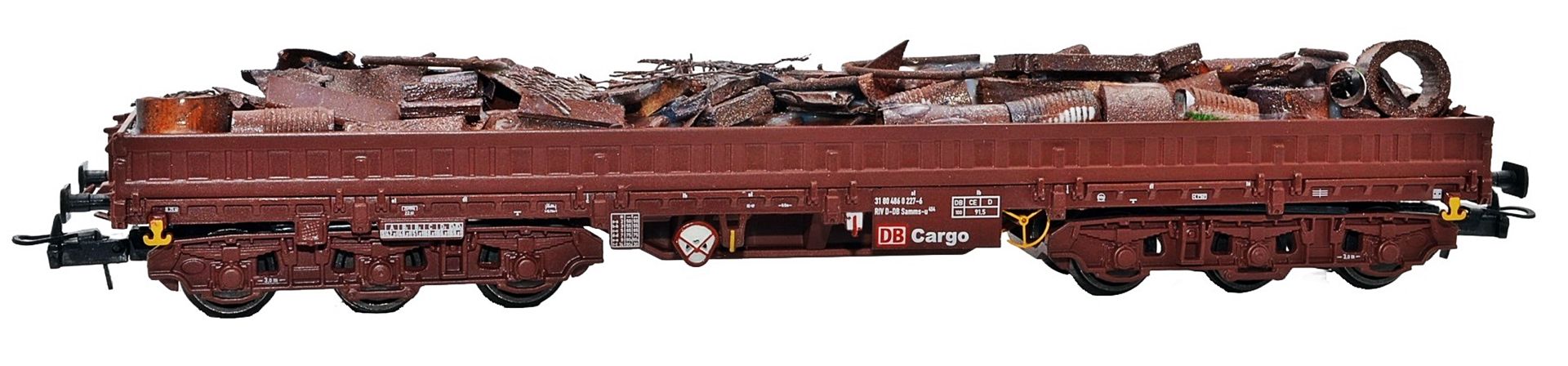 NPE NW 22950 - Schwerlastwagen Samms-u 454, DB-Cargo, Ep.V, mit Schrottladung