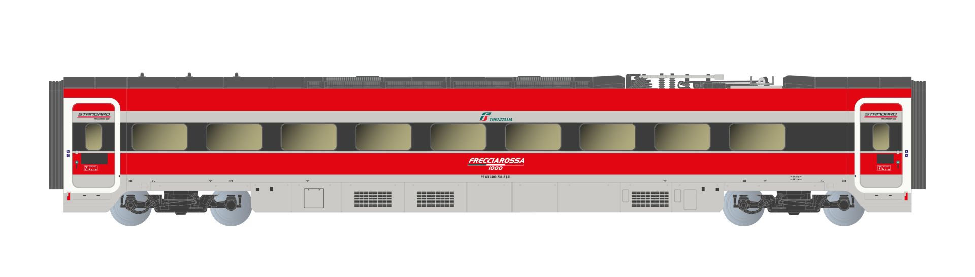 Arnold HN2619S - Triebzug Frecciarossa 1000, 4-teilig, FS Trenitalia, FS, Ep.VI, DC-Sound Arnold HN2619S - Triebzug Frecciarossa 1000, 4-teilig, FS Trenitalia, FS, Ep.VI, DC-Sound