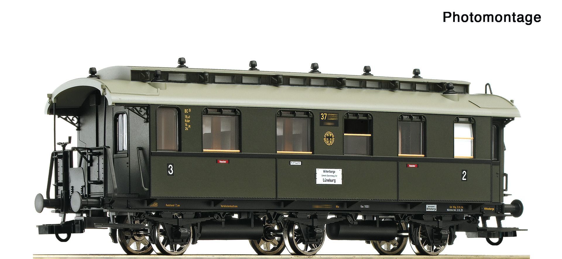 Roco 6200255 - Personenwagen 2./3. Klasse, DRG, Ep.II