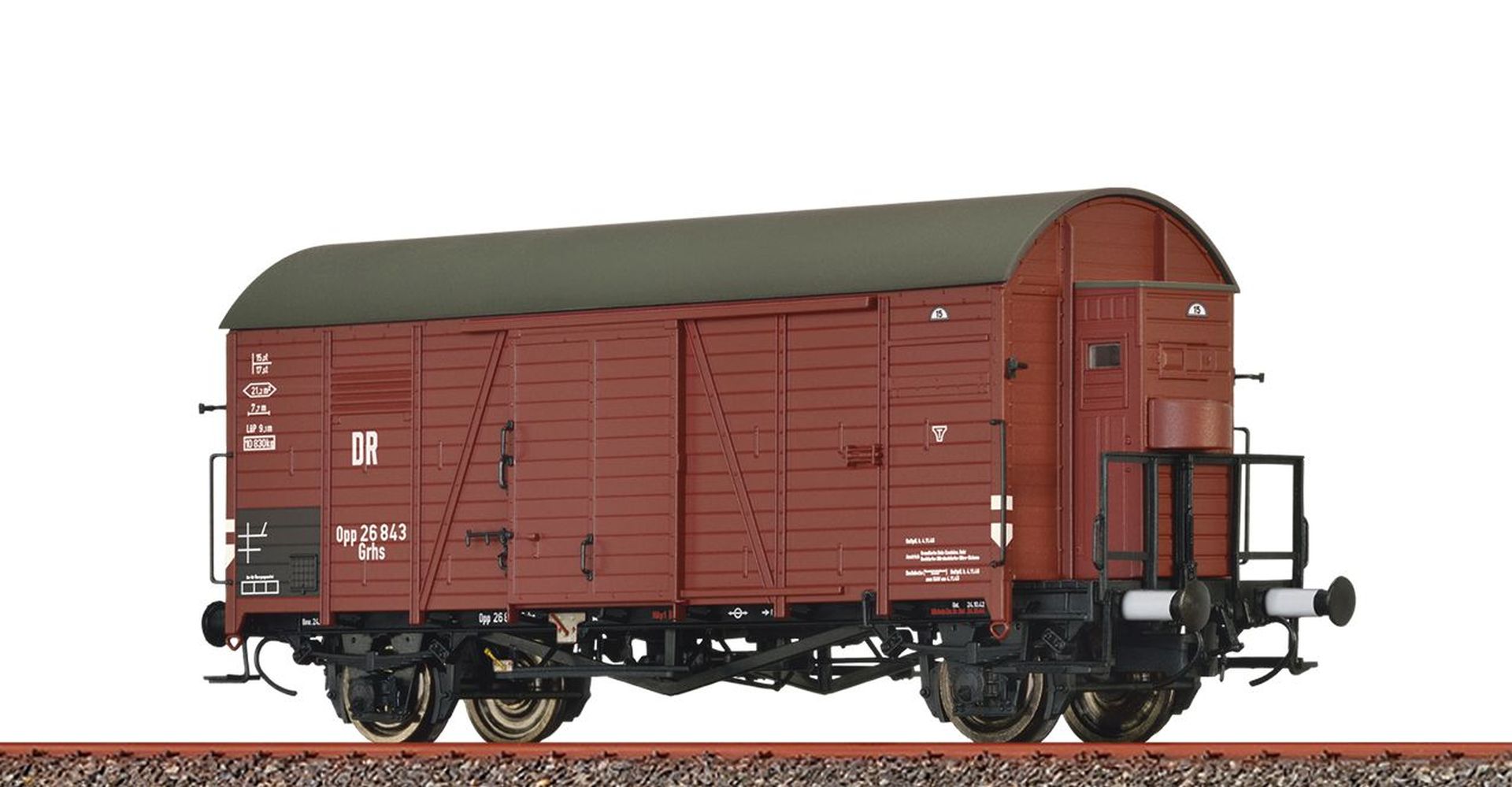 Brawa 50743 - Gedeckter Güterwagen Grhs, DRG, Ep.II