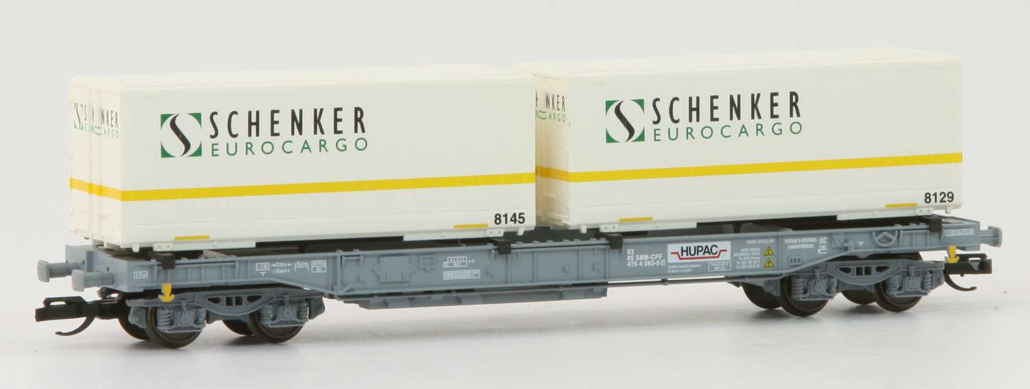 Tillig 18155 - Taschenwagen Sdkmss, HUPAC, Ep.V 'Schenker-Cargo'