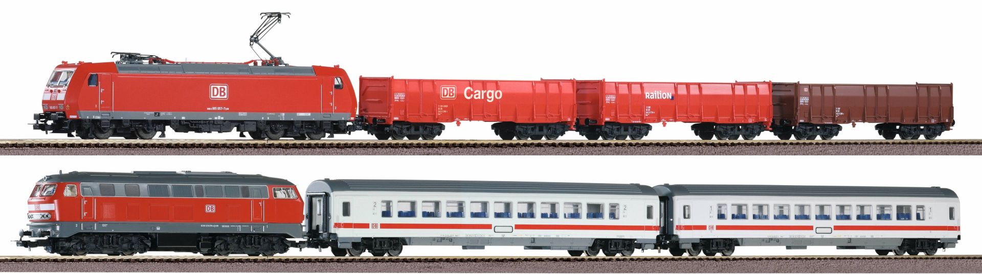 Piko 59014 - Digitales Startset mit PSCwlan, 2 Züge, DBAG, Ep.VI