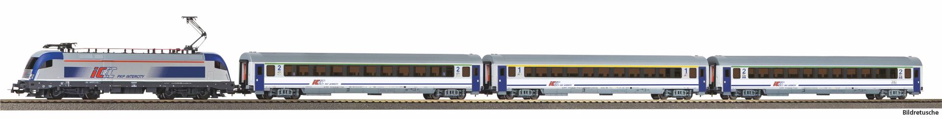 Piko 57116 - Analoges Start-Set mit E-Lok EU 44 mit Personenzug, PKP-IC, Ep.VI