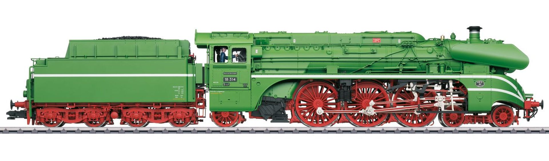 Märklin 55128 - Dampflok 18 314 Kohlefeuerung, DR, Ep.III, MFX-Sound Märklin 55128 - Dampflok 18 314 Kohlefeuerung, DR, Ep.III, MFX-Sound