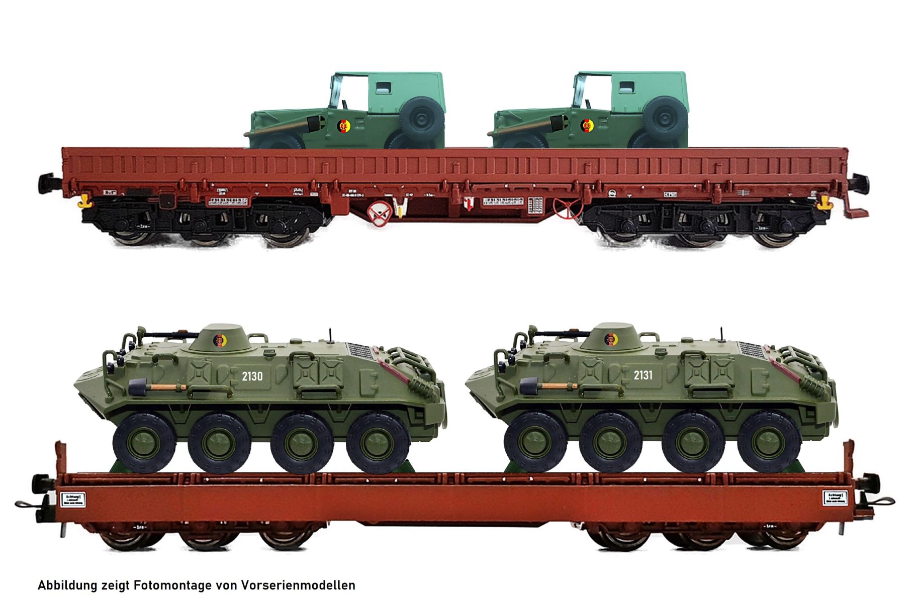 NPE-Modellbau NW22098 - 2er Set Militärtransport der NVA, DR, Ep.IV, Set 2