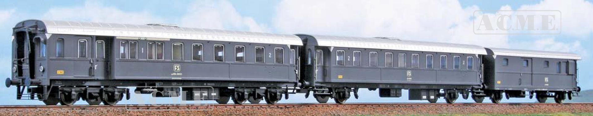 ACME AC 55352 - 3er Set Personenwagen, Rangierzug, FS, Ep.IV