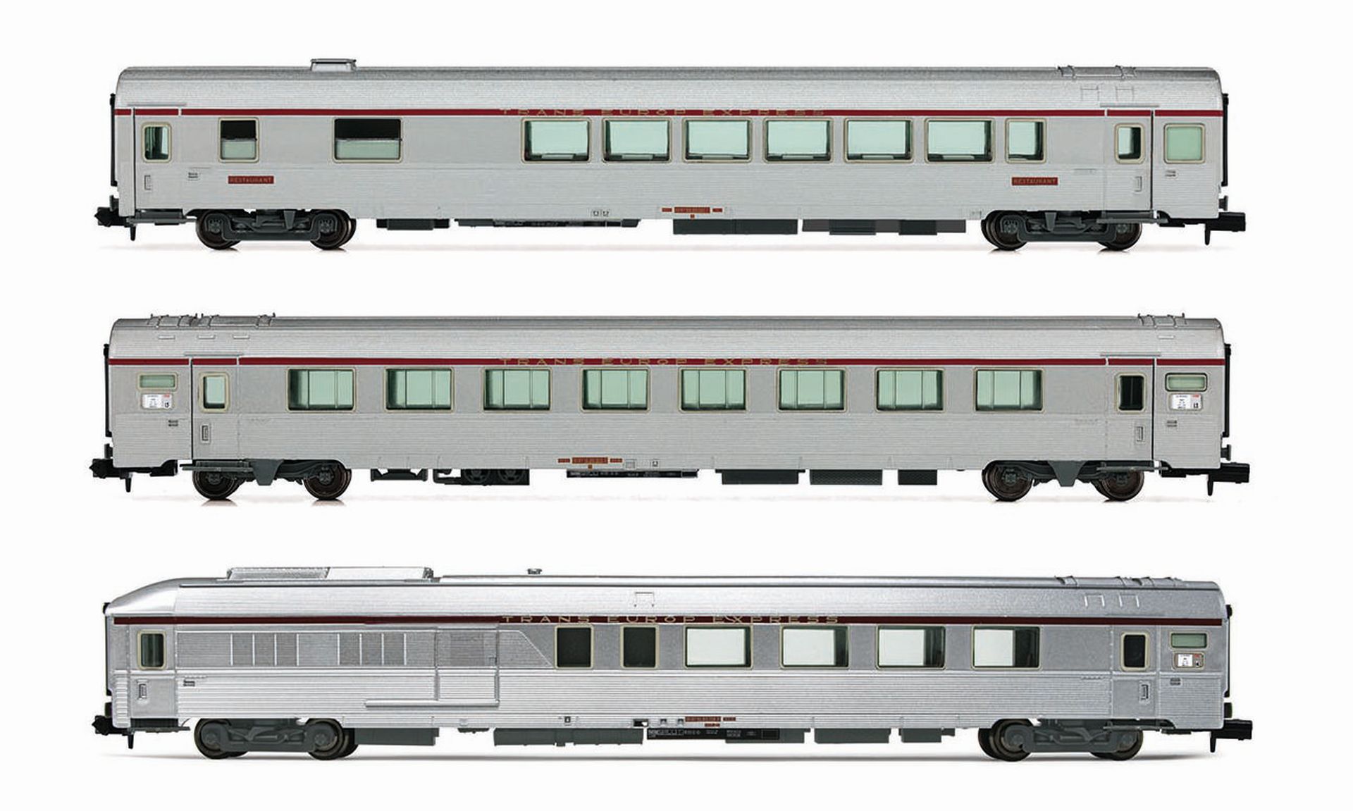 Arnold HN4500 - 3er Set Personenwagen TEE 'Mistral', SNCF, Ep.IV, Set 1