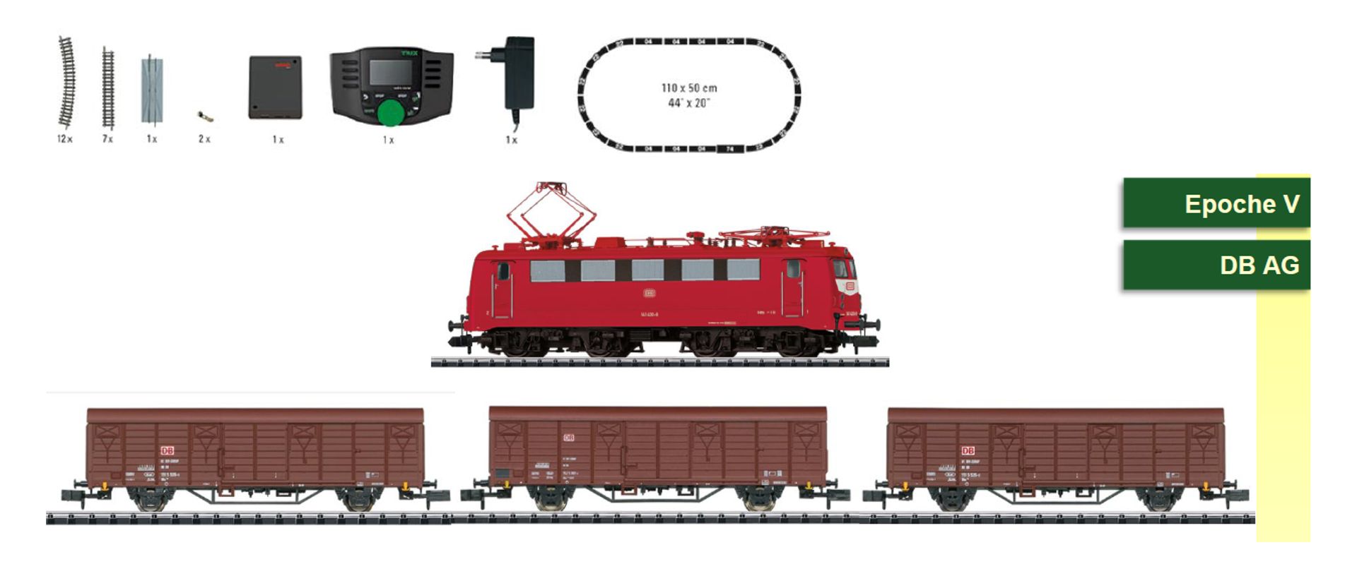 Trix 11162 - Digitales Startset mit BR 141 und Güterzug, DBAG, Ep.V