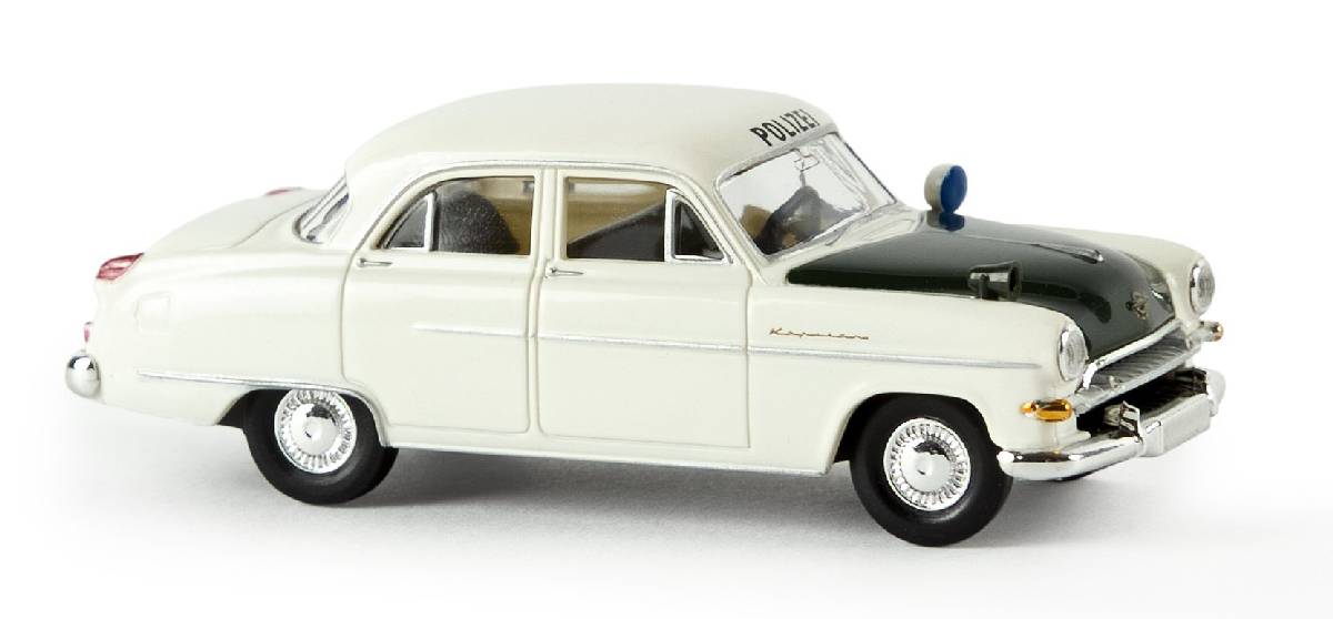 Brekina 20869 - Opel Kapitän 1954 der Polizei NRW, TD