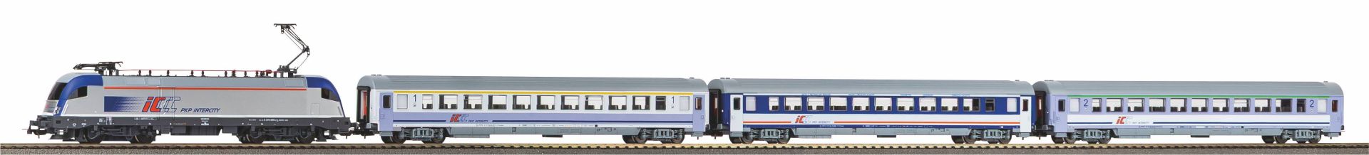 Piko 97931 - Analoges Startset mit Taurus und Personenzug, PKP-IC, Ep.VI, A-Gleis mit Bettung
