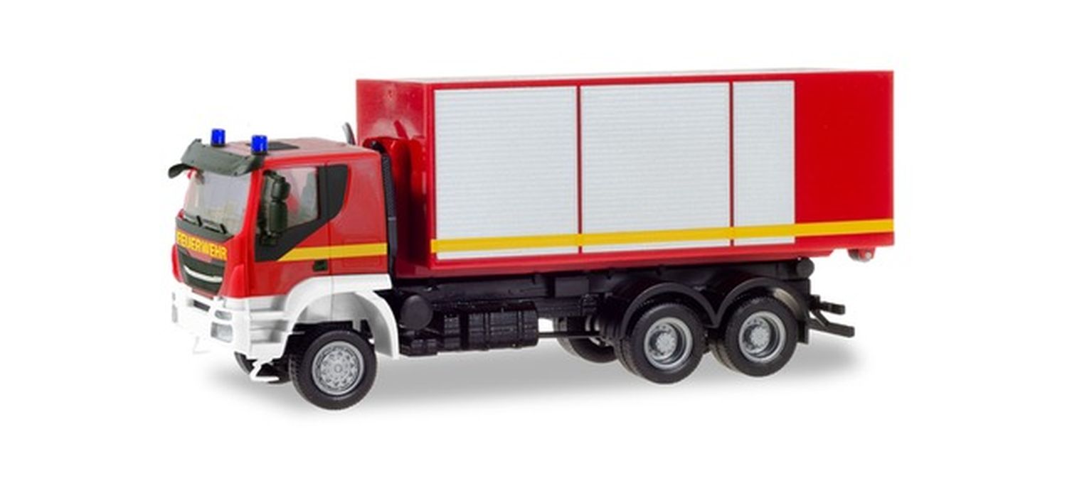 Herpa 094610 - Iveco Trakker Wechsellader-LKW 'Feuerwehr'