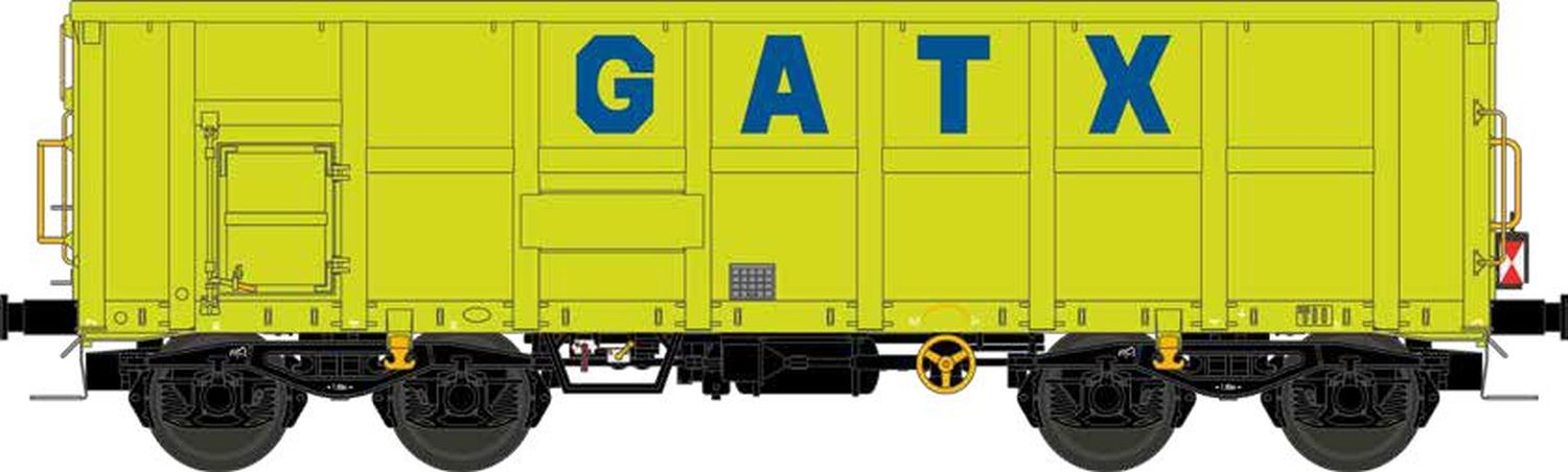 nme 545691 - Offener Güterwagen Eamnos 11,3 m, GATX, Ep.VI, mit Zugschlussbel. DE, DC-Digital
