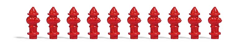 Busch 7766 - Mini-Set: US Hydranten, 10 Stück Busch 7766 - Mini-Set: US Hydranten, 10 Stück