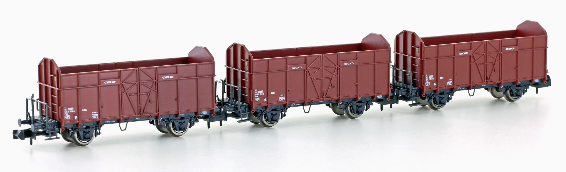 Hobbytrain H24301 - 3er Set offene Güterwagen Fbkk, SBB, Ep.IV