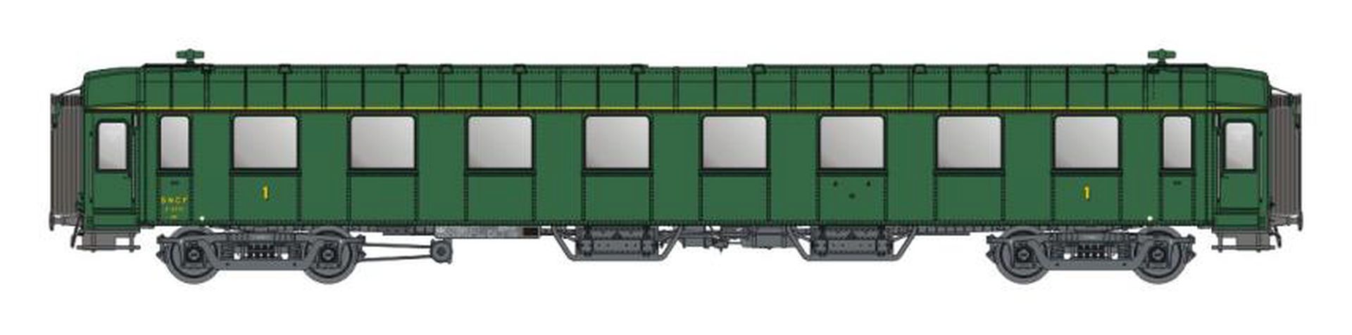 L.S. Models MW40919 - Personenwagen OCEM A8, 1.Klasse, SNCF, Ep.III