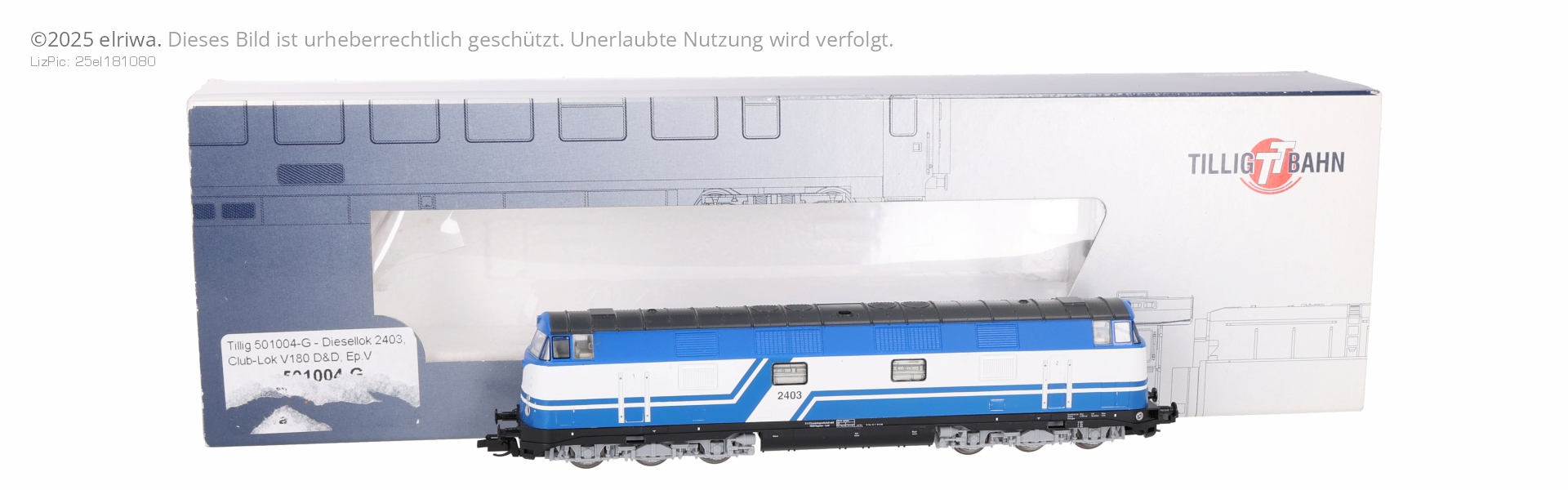 Tillig 501004-G - Diesellok 2403, Club-Lok V180 D&D, Ep.V
