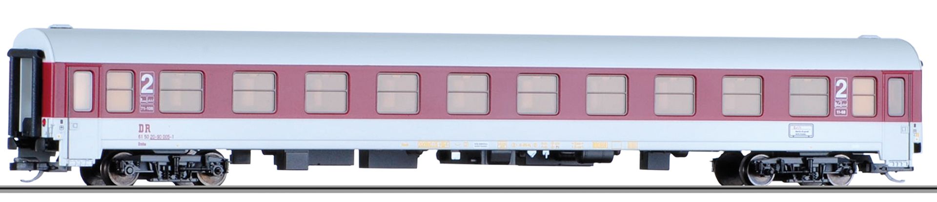 Tillig 502XX6 - Komfortwagen 'InterEx', Bmhe 2. Klasse, DR, Ep.IV, 61 50 20-90 002-8