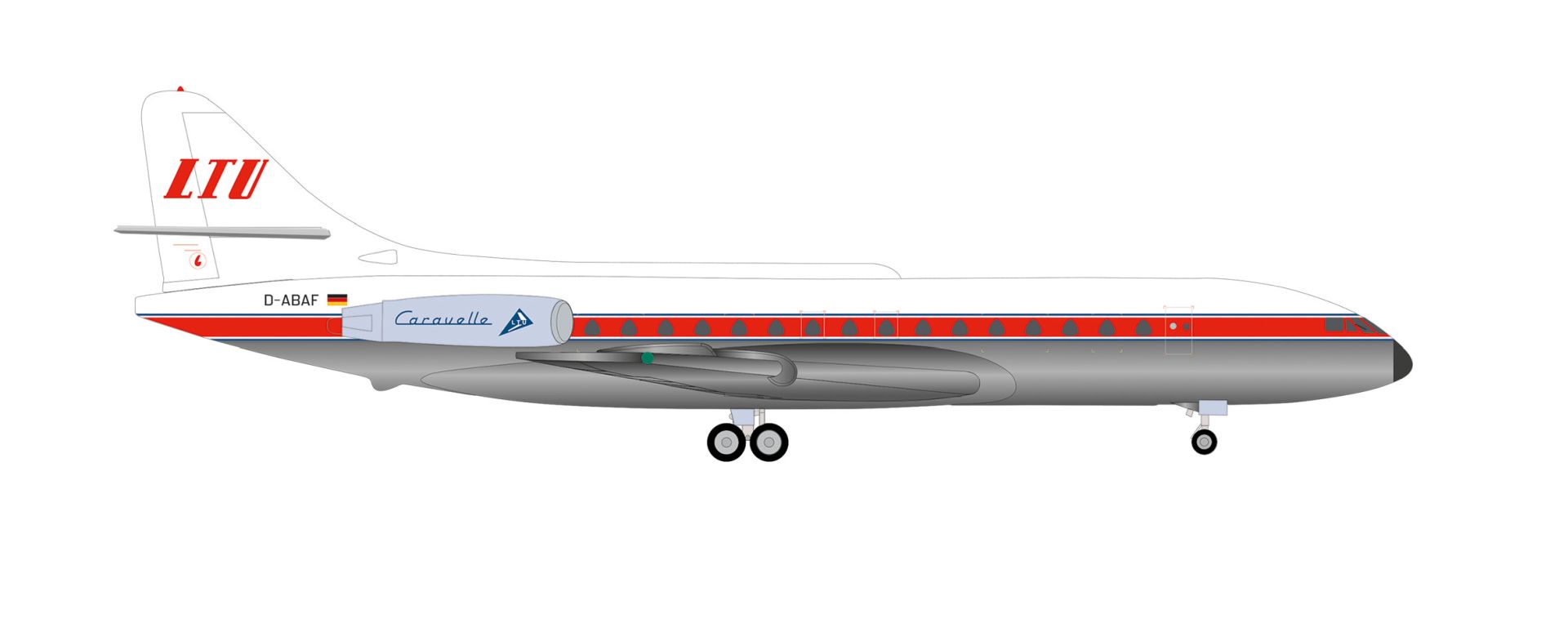 Herpa 538527 - LTU Sud Aviation Caravelle Herpa 538527 - LTU Sud Aviation Caravelle