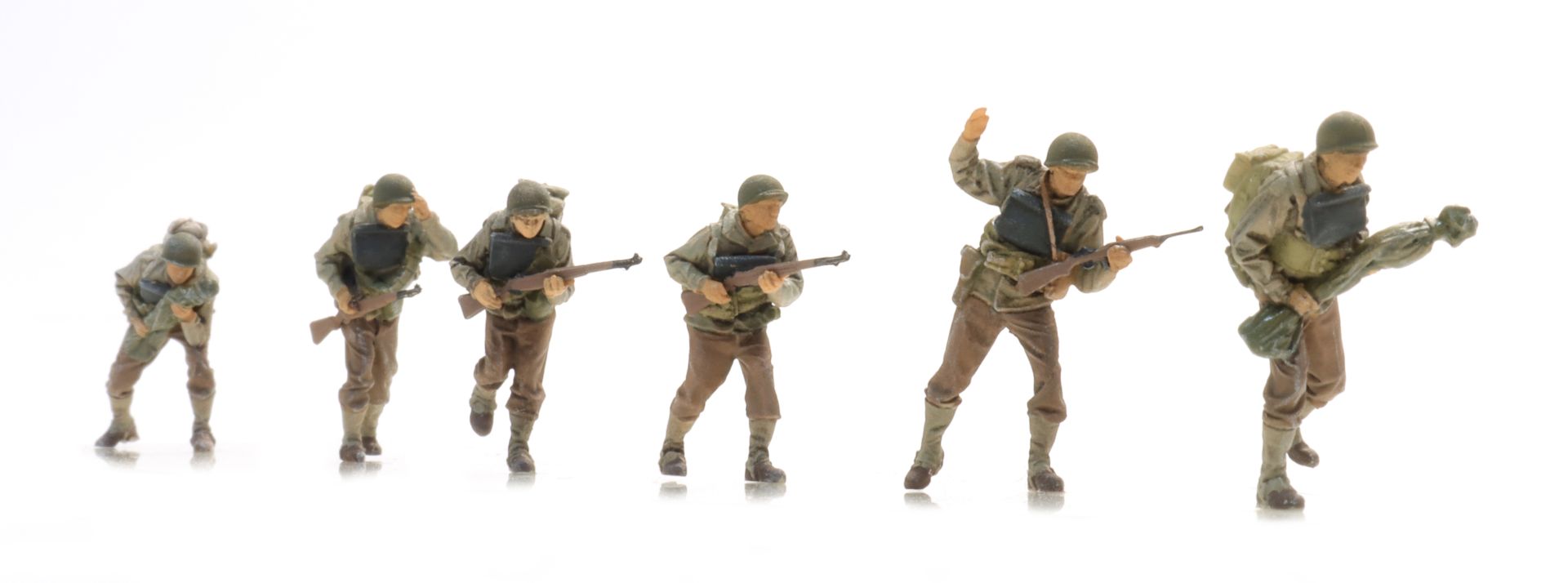 Artitec 5870116 - US D-Day Infanterie stürmt den Strand, 6 Figuren