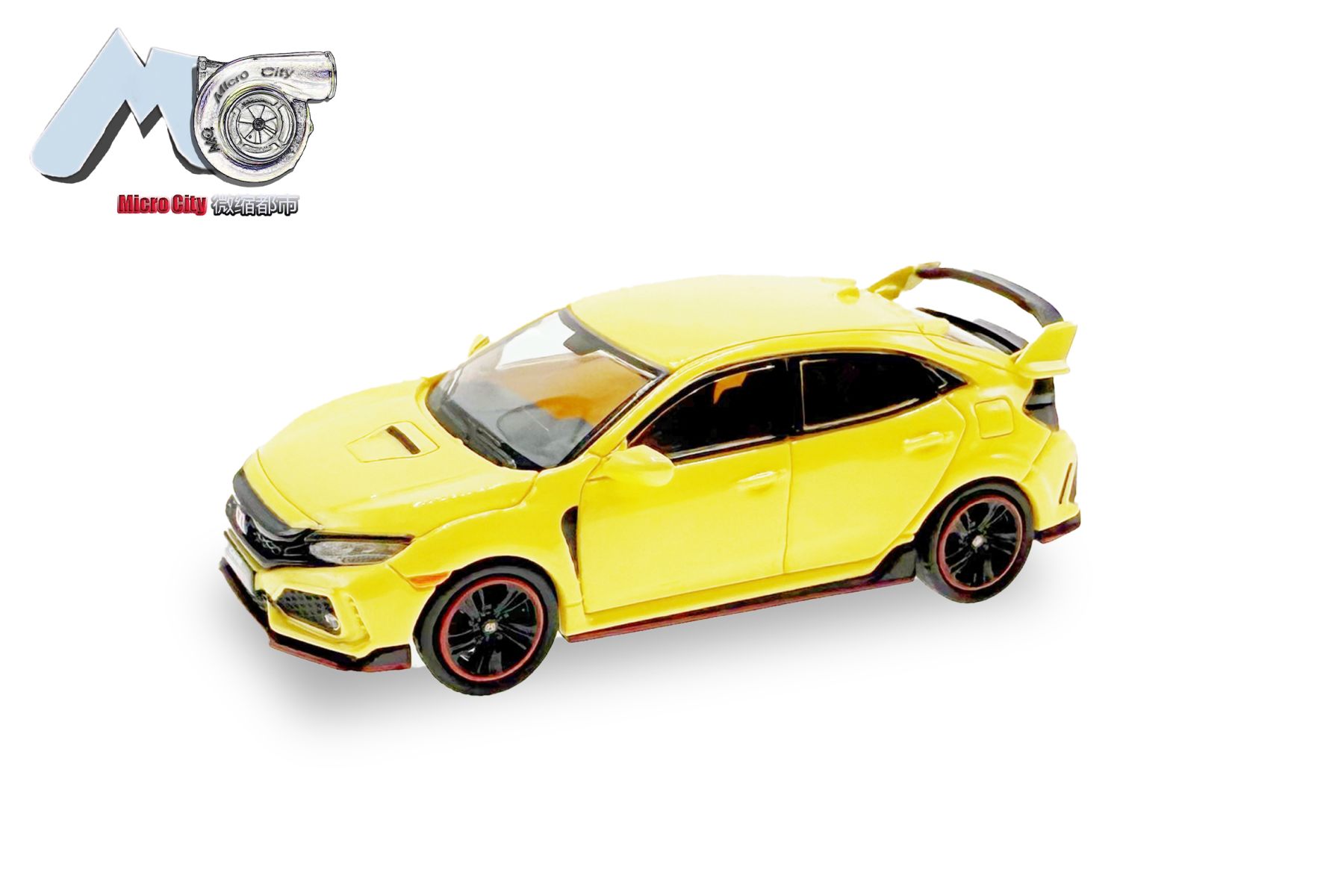 Herpa 87MC000044 - MicroCity: Honda Civic Type R, gelb