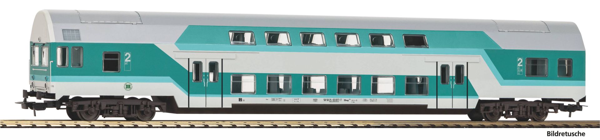 Piko 53109 - Doppelstock-Steuerwagen DBmq 776, DR, Ep.V