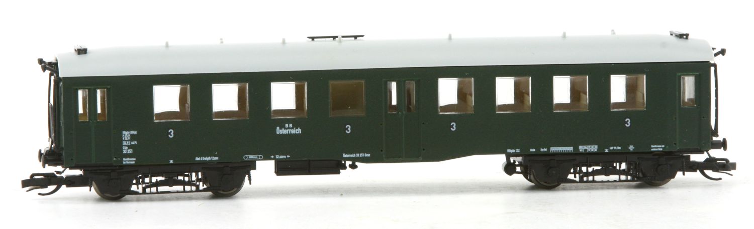 Saxonia 120012 - Personenwagen Bauart 'Altenberg', 3. Klasse, BBÖ, Ep.III, 2. BN