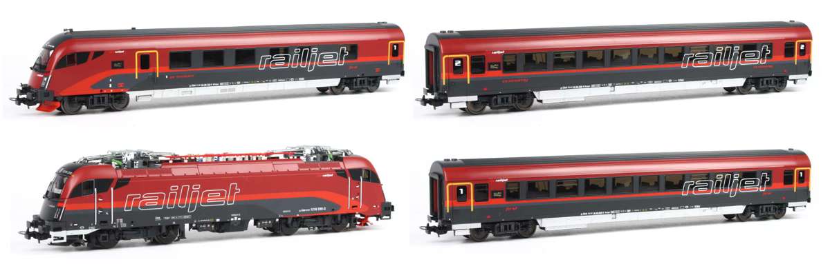 Piko 58131 - Zugset mit Rh1216 und 3 Wagen, Railjet, ÖBB, Ep.VI
