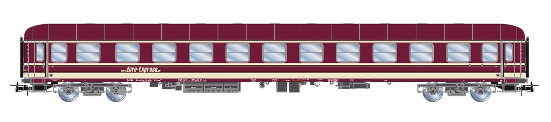 Rivarossi HR4417 - 3er Set Liegewagen, Euro-Express, Ep.V-VI