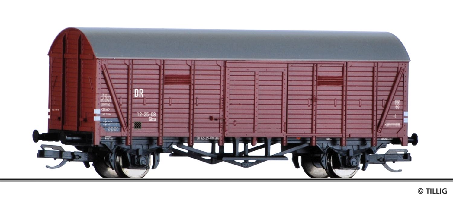 Tillig 14173 - Gedeckter Güterwagen Glx, DR, Ep.III