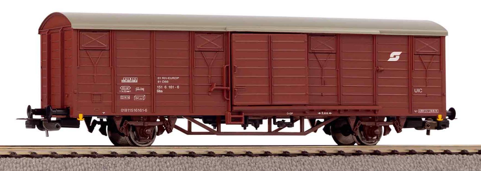 Piko 24519 - Gedeckter Güterwagen Gbs, ÖBB, Ep.IV